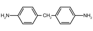 有機中間体、化合物cas番号101-77-9 4,4-Diaminodiphenylmethaneの構造式画像