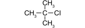 有機中間体、化合物cas番号507-20-0 2-Chloro-2-methylpropaneの構造式画像