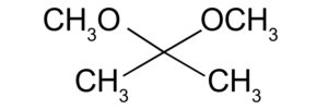 有機中間体、化合物cas番号77-76-9 2,2-Dimethoxypropaneの構造式画像