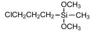有機シラン化合物cas番号18171-19-2Chloropropyldimethoxymethylsilaneの構造式画像