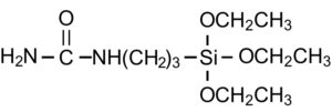 有機シラン化合物cas番号23779-32-0 3-Ureidopropyltriethoxysilaneの構造式画像